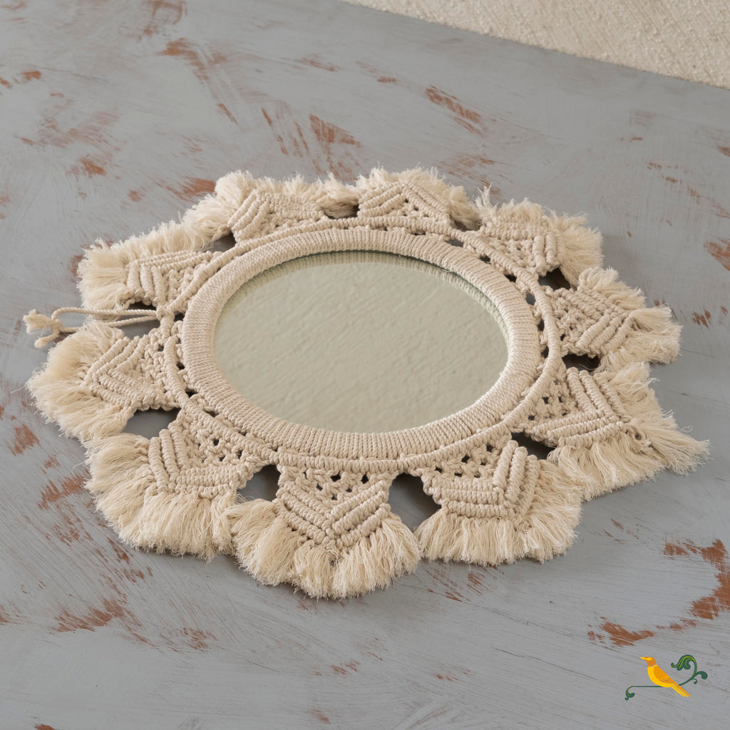 Mandala Macrame Wall Mirror