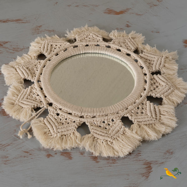 Mandala Macrame Wall Mirror