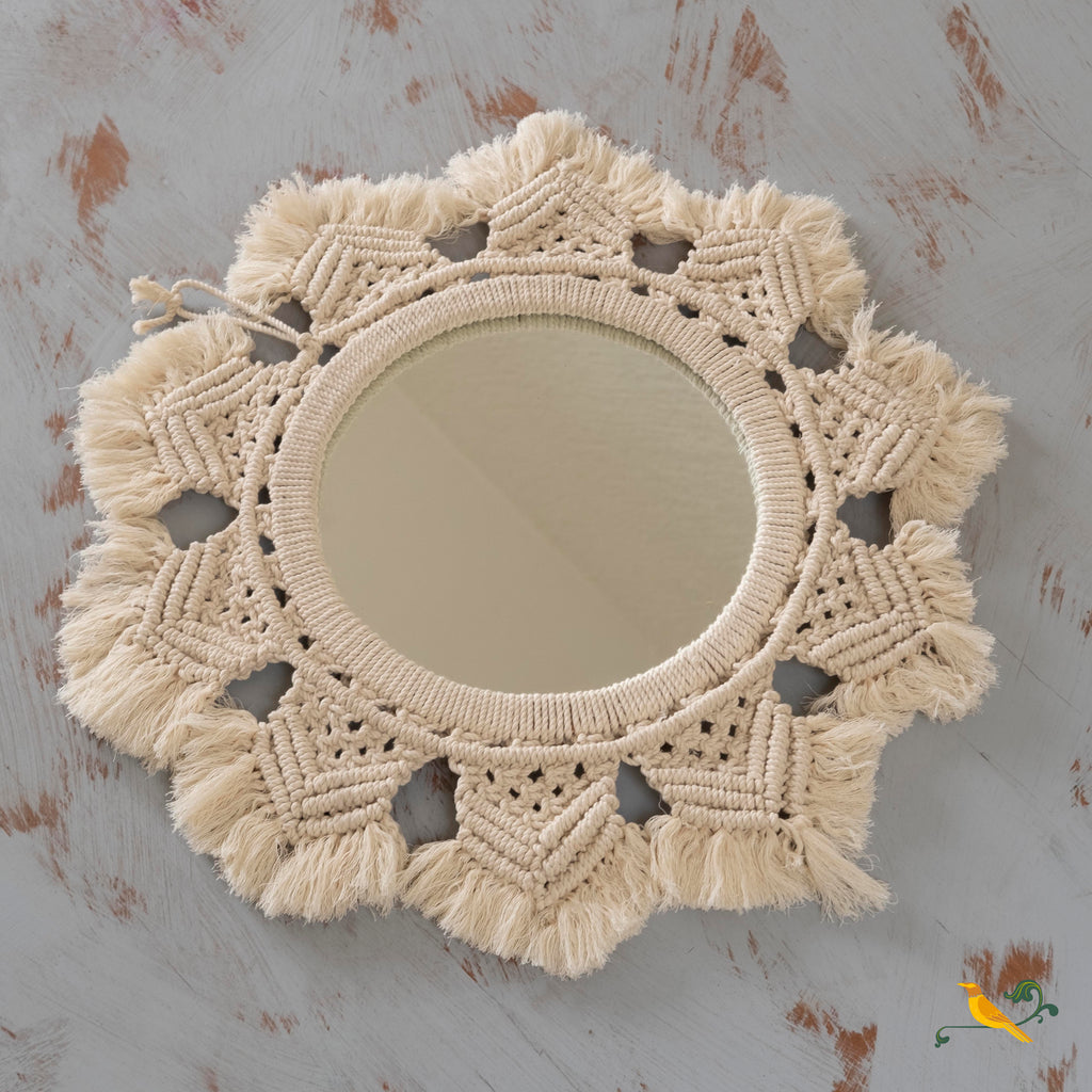 Mandala Macrame Wall Mirror